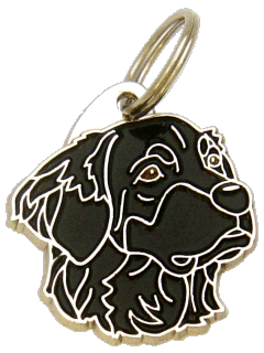 HOVAWART NERO - Medagliette per cani, medagliette per cani incise, medaglietta, incese medagliette per cani online, personalizzate medagliette, medaglietta, portachiavi